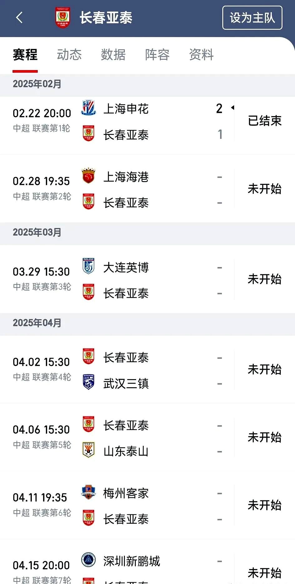 关于长春亚泰实力突飞猛进，取得连胜颇具威胁的信息
